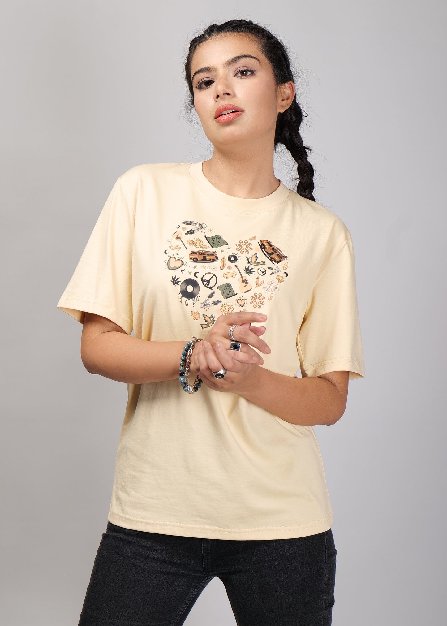 Women's Printed Pack of 3 T-shirt