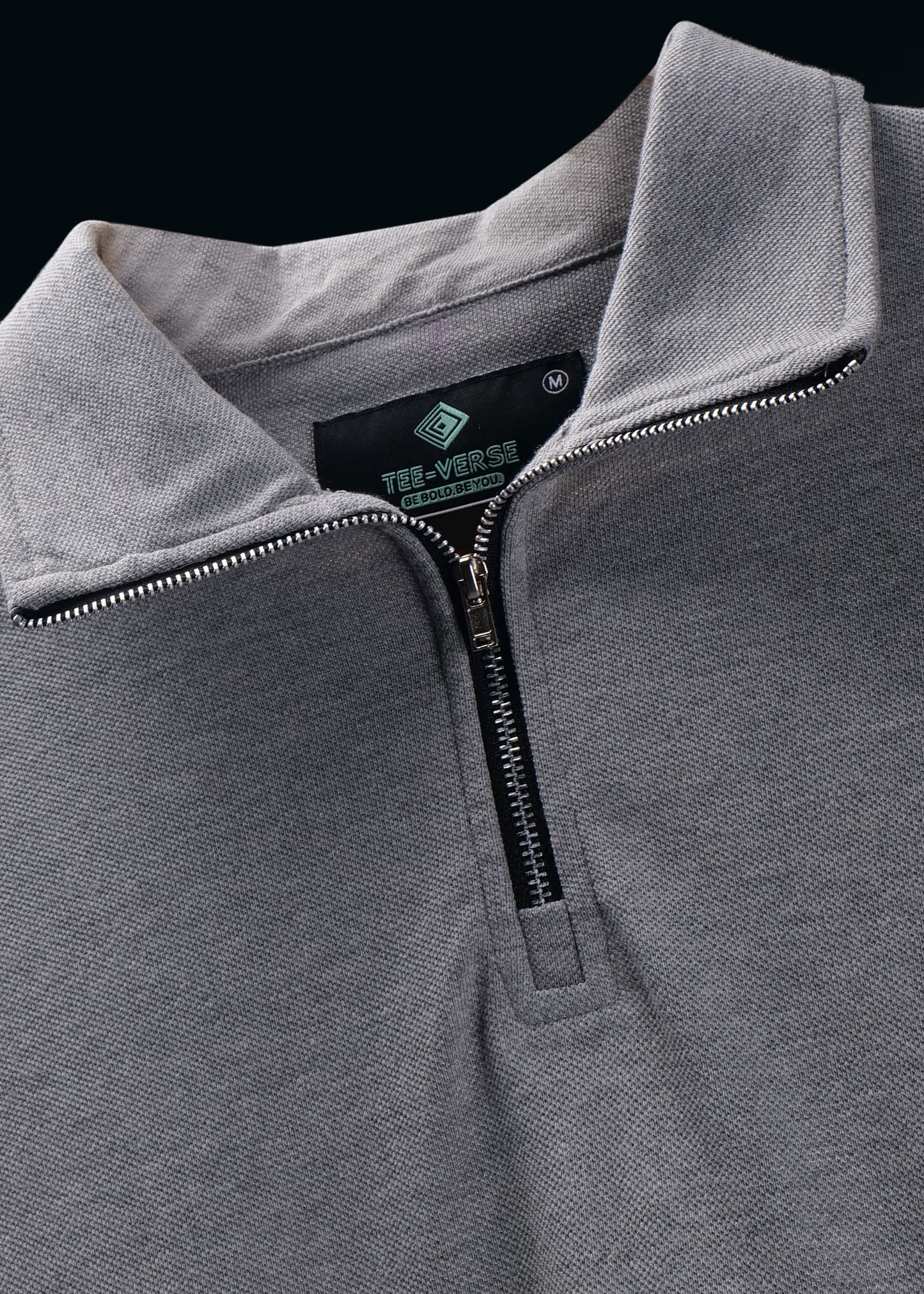 Men's Zipper Flex Polo T-shirt