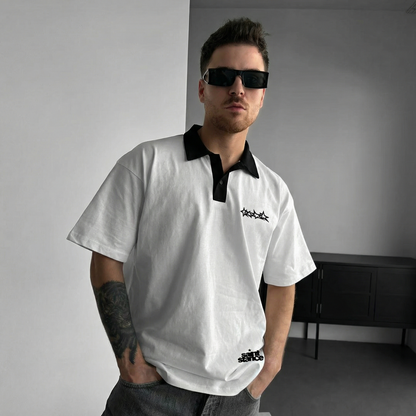 The Astral Ambition Oversized T-Shirt by Tee-Verse – Bold Cosmic Graphic Streetwear Tee Front View